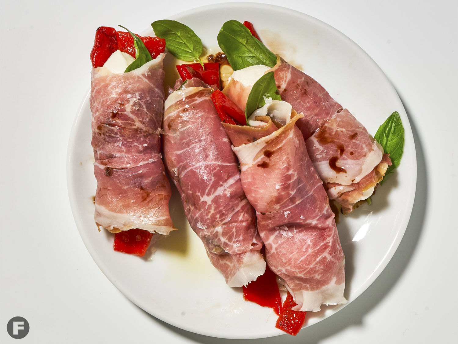 Prosciutto-Basil Rolls